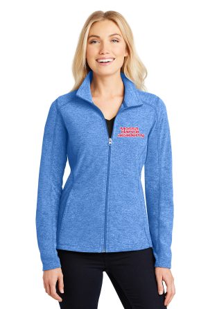 Port Authority® Ladies Heather Microfleece Full-Zip Jacket