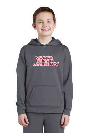 Sport-Tek® Youth Sport-Wick® Fleece Colorblock Hooded Pullover